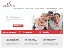 Tablet Screenshot of lifeassurance.org.za